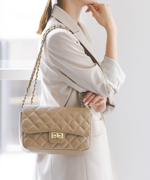 maison-vincent（メゾンヴァンサン）の「《WEB限定追加4》Maison Vincent/メゾンヴァンサン チェーンバッグ（ショルダーバッグ・レディース・ブラック/ベージュ・FREE）」の20枚目の写真