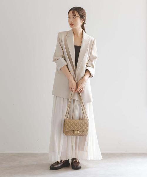 maison-vincent（メゾンヴァンサン）の「《WEB限定追加4》Maison Vincent/メゾンヴァンサン チェーンバッグ（ショルダーバッグ・レディース・ブラック/ベージュ・FREE）」の21枚目の写真