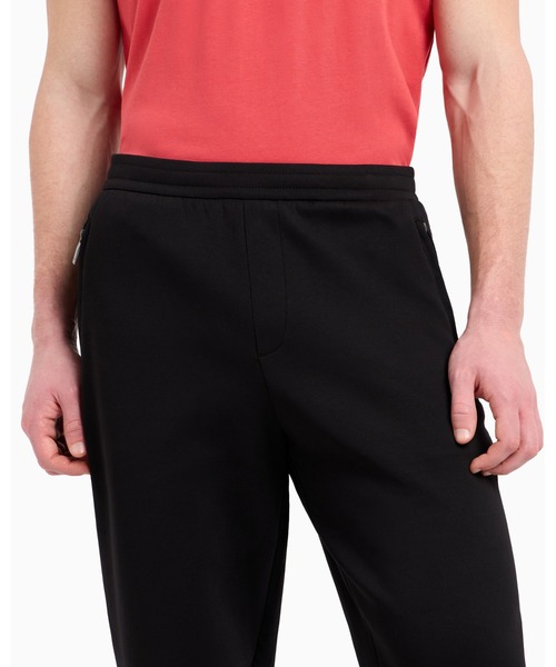 ARMANI EXCHANGE(アルマーニエクスチェンジ)の「【A|X アルマーニ エクスチェンジ】ボンデッドストレッチ ジョガーパンツ(スウェットパンツ・メンズ・ブラック・X-SMALL/X-LARGE/SMALL/MEDIUM/LARGE)」の3枚目の写真