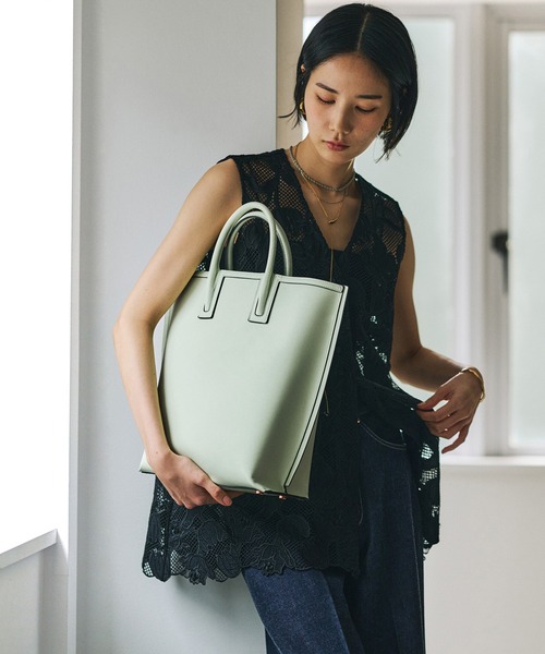 E'POR(エポール)の「【E'POR】【WEB限定】Ree BAG Large/A4対応・通勤・軽量・26SS(トートバッグ・レディース・ブラック/ラベンダー/グリーン系その他/ベージュ/ライトグレー・FREE)」の19枚目の写真
