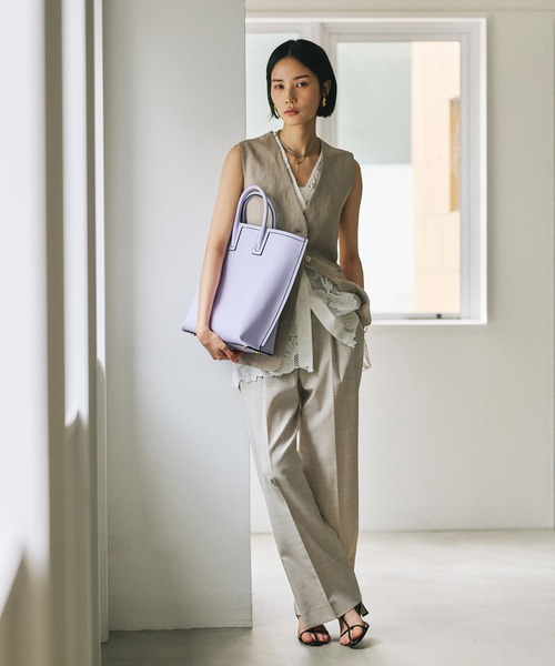 E'POR(エポール)の「【E'POR】【WEB限定】Ree BAG Large/A4対応・通勤・軽量・26SS(トートバッグ・レディース・ブラック/ラベンダー/グリーン系その他/ベージュ/ライトグレー・FREE)」の13枚目の写真
