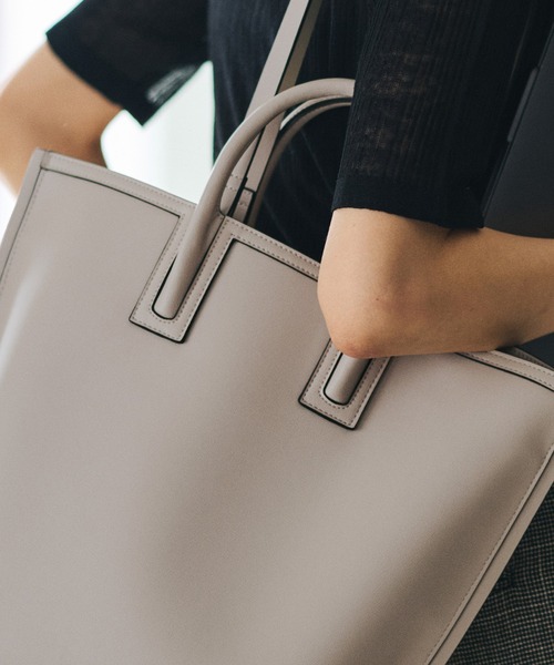 E'POR(エポール)の「【E'POR】【WEB限定】Ree BAG Large/A4対応・通勤・軽量・26SS(トートバッグ・レディース・ブラック/ラベンダー/グリーン系その他/ベージュ/ライトグレー・FREE)」の14枚目の写真