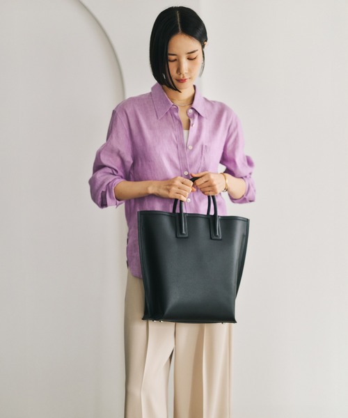 E'POR(エポール)の「【E'POR】【WEB限定】Ree BAG Large/A4対応・通勤・軽量・26SS(トートバッグ・レディース・ブラック/ラベンダー/グリーン系その他/ベージュ/ライトグレー・FREE)」の16枚目の写真