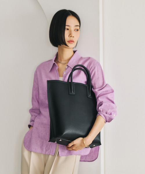 E'POR(エポール)の「【E'POR】【WEB限定】Ree BAG Large/A4対応・通勤・軽量・26SS(トートバッグ・レディース・ブラック/ラベンダー/グリーン系その他/ベージュ/ライトグレー・FREE)」の17枚目の写真