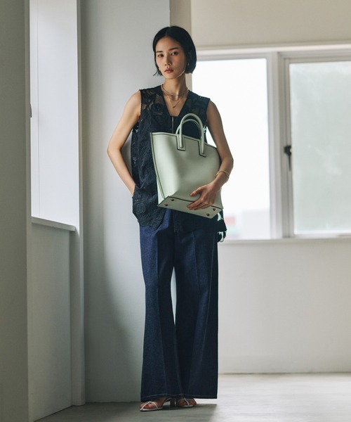 E'POR(エポール)の「【E'POR】【WEB限定】Ree BAG Large/A4対応・通勤・軽量・26SS(トートバッグ・レディース・ブラック/ラベンダー/グリーン系その他/ベージュ/ライトグレー・FREE)」の20枚目の写真