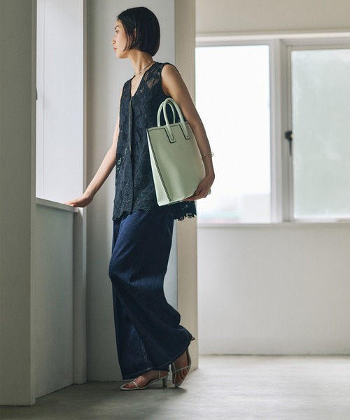 E'POR(エポール)の「【E'POR】【WEB限定】Ree BAG Large/A4対応・通勤・軽量・26SS(トートバッグ・レディース・ブラック/ラベンダー/グリーン系その他/ベージュ/ライトグレー・FREE)」の21枚目の写真