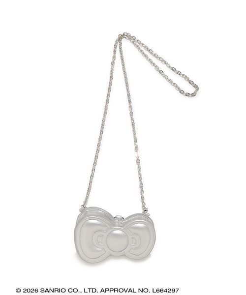 sanrio house（サンリオハウス）の「３WAYリボンアームバンドバッグ（ハンドバッグ・レディース・ブラック/シルバー/ピンク・F）」の3枚目の写真