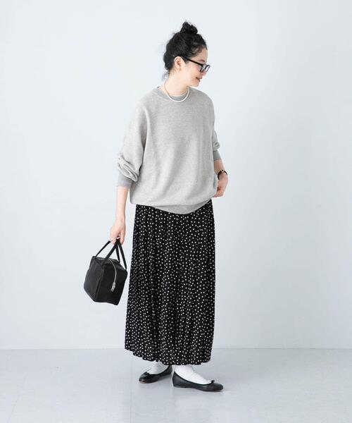 かぐれ（カグレ）の「ドットギャザースカート（スカート・レディース・ブラック・FREE）」の3枚目の写真