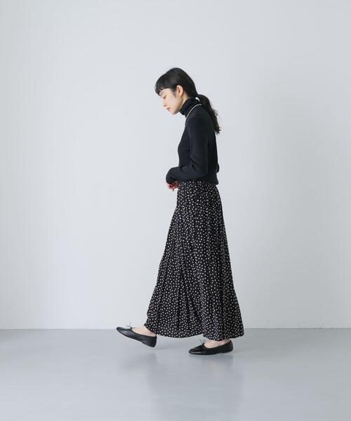 かぐれ（カグレ）の「ドットギャザースカート（スカート・レディース・ブラック・FREE）」の7枚目の写真