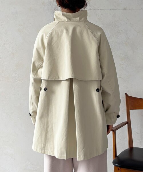 un dix cors(アンディコール)の「テントラインコート(ブルゾン・レディース・ベージュ/チャコールグレー・FREE)」の19枚目の写真