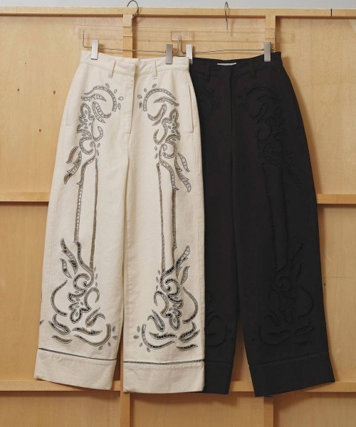 TODAYFUL(トゥデイフル)の「TODAYFUL Cut Lace Twill Pants カットレースツイルパンツ/12610701(その他パンツ・レディース・ブラック・36/38)」の6枚目の写真