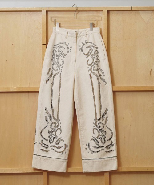 TODAYFUL(トゥデイフル)の「TODAYFUL Cut Lace Twill Pants カットレースツイルパンツ/12610701(その他パンツ・レディース・ブラック・36/38)」の7枚目の写真