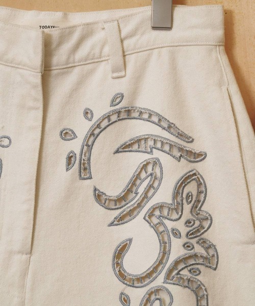 TODAYFUL(トゥデイフル)の「TODAYFUL Cut Lace Twill Pants カットレースツイルパンツ/12610701(その他パンツ・レディース・ブラック・36/38)」の9枚目の写真