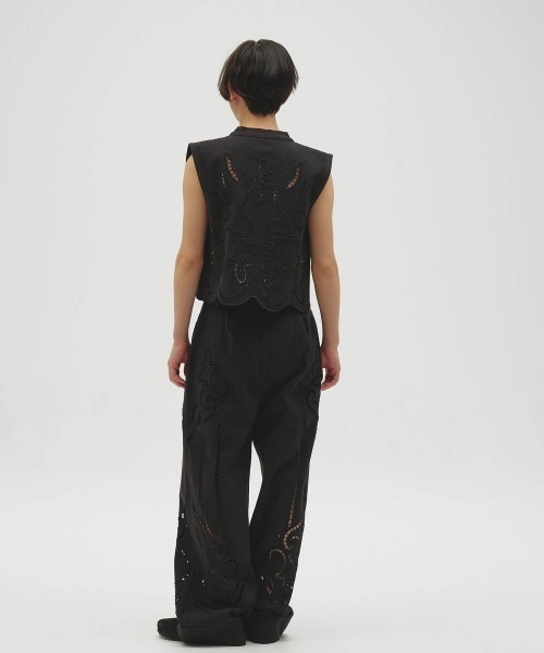 TODAYFUL(トゥデイフル)の「TODAYFUL Cut Lace Twill Pants カットレースツイルパンツ/12610701(その他パンツ・レディース・ブラック・36/38)」の5枚目の写真