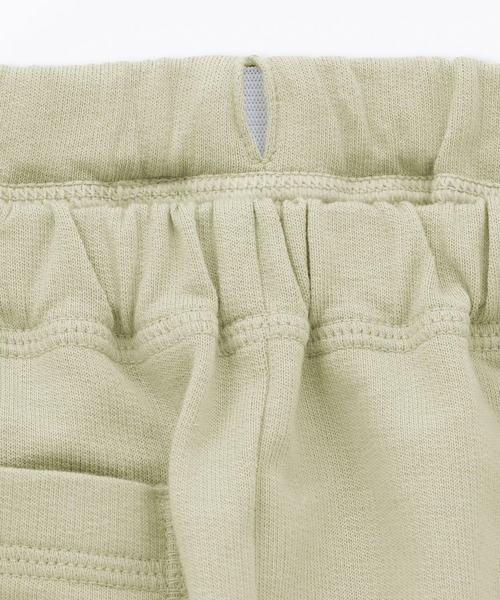 無印良品（ムジルシリョウヒン）の「ベビー おなかすっぽりライトスウェットハーフパンツ（その他パンツ・キッズ・チャコールグレー/キナリ/オレンジ系/ライトグリーン・80/100）」の6枚目の写真