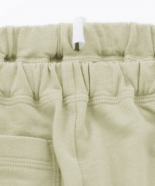 無印良品（ムジルシリョウヒン）の「ベビー おなかすっぽりライトスウェットハーフパンツ（その他パンツ・キッズ・チャコールグレー/キナリ/オレンジ系/ライトグリーン・80/100）」の12枚目の写真