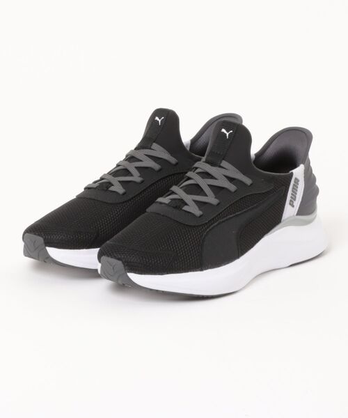 PUMA(プーマ)の「PUMA プーマ SOFTRIDE HARMONY LCM EASE IN SOFTRIDE ハーモニー LCM EASE IN 313768 01BK/LAVENDER(スニーカー・レディース・ブラック・24.5cm/23.5cm/25.0cm/24.0cm/23.0cm/25.5cm)」の1枚目の写真
