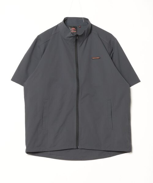 TIGORA by BEAMS DESIGN（ティゴラバイビームスデザイン）の「ティゴラ ビームス TIGORA by BEAMS DESIGN トレーニングショートスリーブジャケット（ジャージ・メンズ・ブラック/チャコールグレー・M/L/LL/3L）」の10枚目の写真