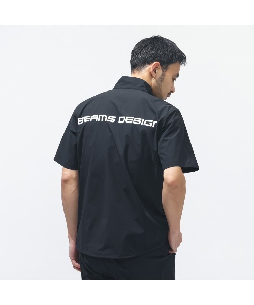 TIGORA by BEAMS DESIGN（ティゴラバイビームスデザイン）の「ティゴラ ビームス TIGORA by BEAMS DESIGN トレーニングショートスリーブジャケット（ジャージ・メンズ・ブラック/チャコールグレー・M/L/LL/3L）」の3枚目の写真