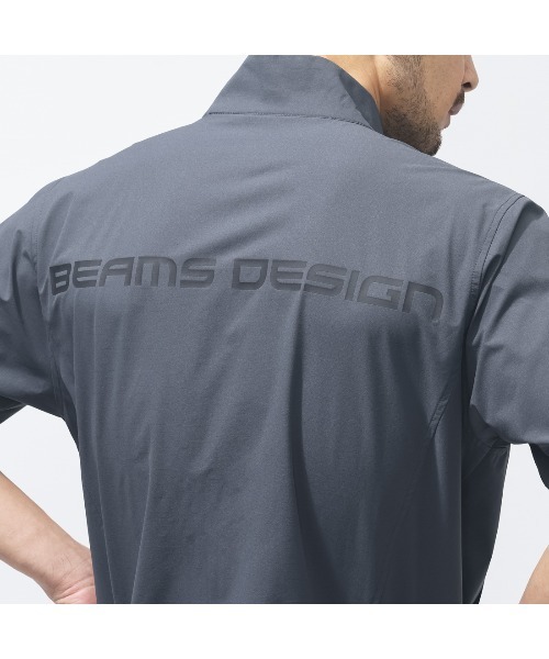 TIGORA by BEAMS DESIGN（ティゴラバイビームスデザイン）の「ティゴラ ビームス TIGORA by BEAMS DESIGN トレーニングショートスリーブジャケット（ジャージ・メンズ・ブラック/チャコールグレー・M/L/LL/3L）」の8枚目の写真