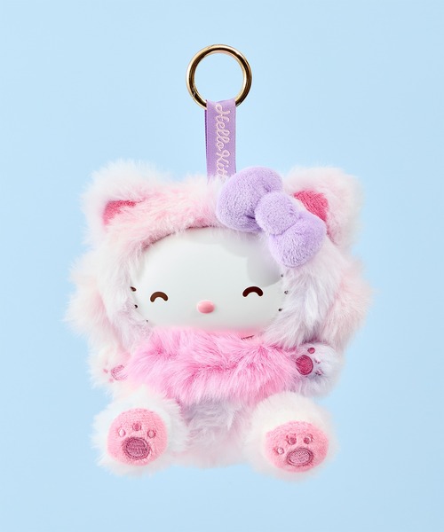 sanrio(サンリオ)の「【 sanrio / サンリオ 】 ファインフェイスキャット ハローキティ NJI(キーホルダー・レディース・ミント/パープル/ホワイト/レオパード/レインボー/ブラック・FREE)」の5枚目の写真