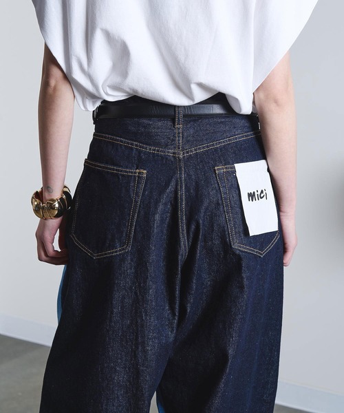 ROSE BUD（ローズバッド）の「(mici)DENIM REMAKE STYLE PANTS（デニムパンツ・レディース・インディゴブルー/ブラック・S/M）」の3枚目の写真