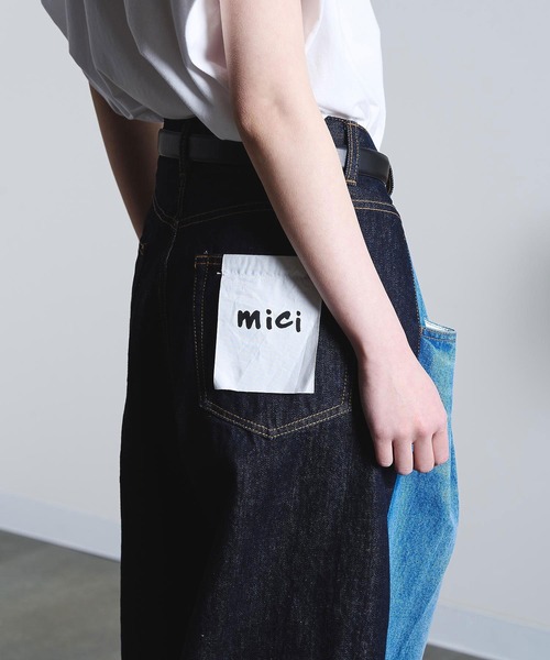 ROSE BUD（ローズバッド）の「(mici)DENIM REMAKE STYLE PANTS（デニムパンツ・レディース・インディゴブルー/ブラック・S/M）」の4枚目の写真