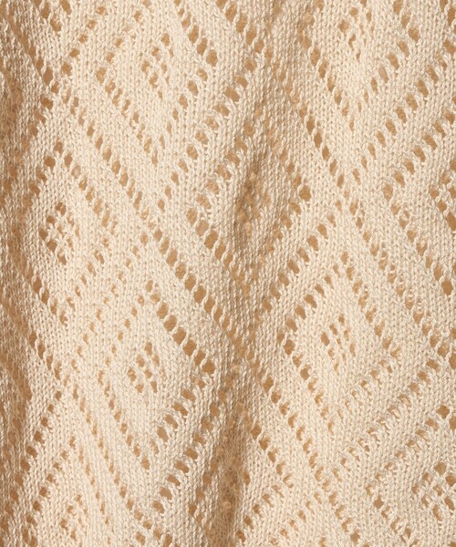 UNITED ARROWS(ユナイテッドアローズ)の「【別注】<RAFFA MOLINA> ダイヤ スキッパー ニット(ニット/セーター・メンズ・オフホワイト・L/M)」の5枚目の写真