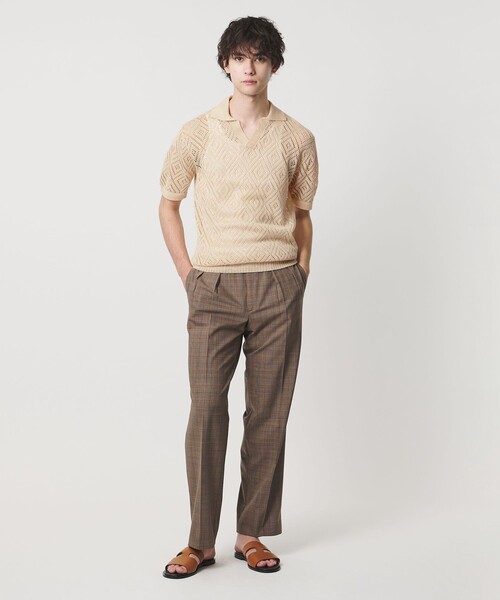 UNITED ARROWS(ユナイテッドアローズ)の「【別注】<RAFFA MOLINA> ダイヤ スキッパー ニット(ニット/セーター・メンズ・オフホワイト・L/M)」の9枚目の写真