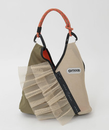 SOFFITTO（ソフィット）の「【RISLEY×OUTDOOR(リズレイ×アウトドア)】トライアングルフリルメッシュBAGミニ [R2601-TMM47]（ハンドバッグ）」