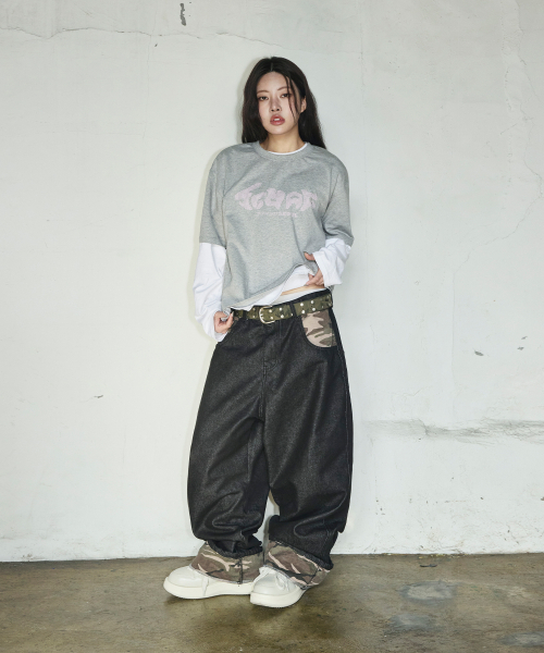 SCALLYWAG（スカリーワグ）の「SCWAG Star Dot Crop T-shirt[Gray]（Tシャツ/カットソー・レディース・その他・FREE）」の5枚目の写真