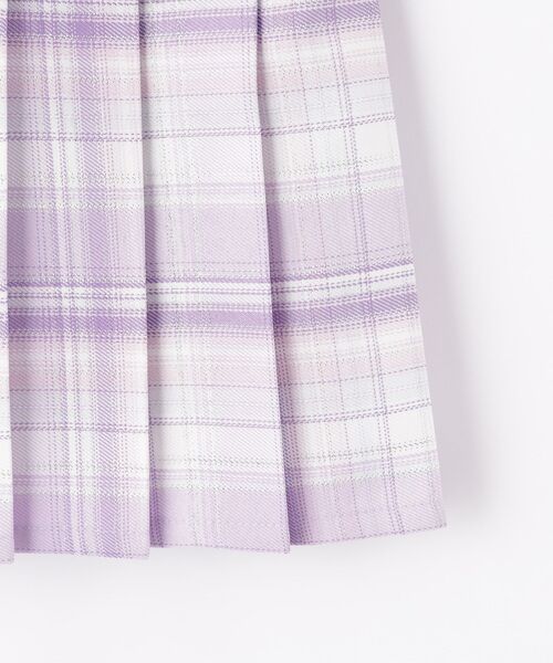 SHOO・LA・RUE(シューラルー)の「【100-150cm】ラメプリーツスカート(スカート・キッズ・サックスブルー系1/パープル系1・10/11/12/13/14/15 )」の8枚目の写真
