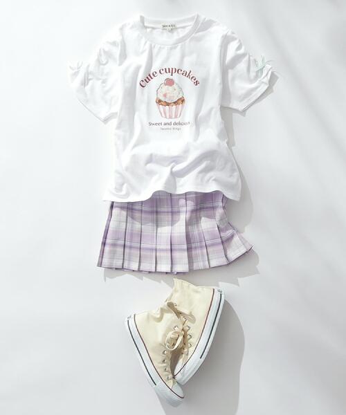 SHOO・LA・RUE(シューラルー)の「【100-150cm】ラメプリーツスカート(スカート・キッズ・サックスブルー系1/パープル系1・10/11/12/13/14/15 )」の13枚目の写真