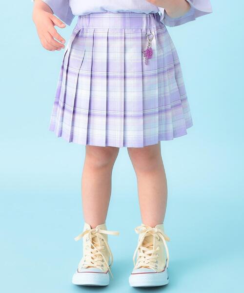 SHOO・LA・RUE(シューラルー)の「【100-150cm】ラメプリーツスカート(スカート・キッズ・サックスブルー系1/パープル系1・10/11/12/13/14/15 )」の14枚目の写真