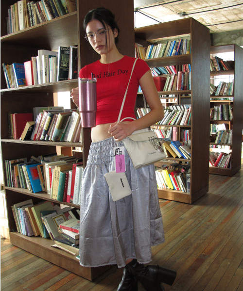 FILLINTHEBLANK(フィルインザブランク)の「PK Flap Bag (cream)(メッセンジャーバッグ・レディース・その他・FREE)」の4枚目の写真