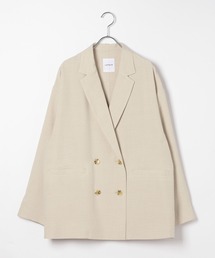 LEPSIM | 《リネンライクドライシリーズ》ルーズW長袖ジャケット　639000(テーラードジャケット)