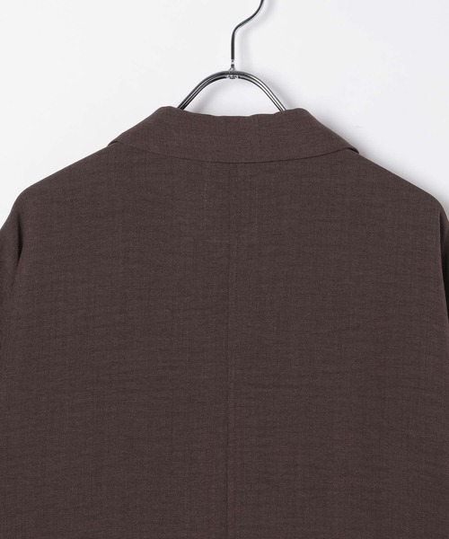 LEPSIM（レプシィム）の「《リネンライクドライシリーズ》ルーズW長袖ジャケット　639000（テーラードジャケット・レディース・ブラック/ライトベージュ・FREE）」の9枚目の写真