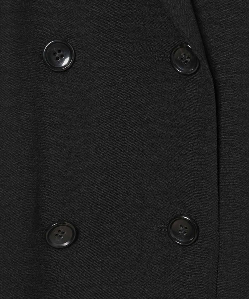 LEPSIM（レプシィム）の「《リネンライクドライシリーズ》ルーズW長袖ジャケット　639000（テーラードジャケット・レディース・ブラック/ライトベージュ・FREE）」の10枚目の写真