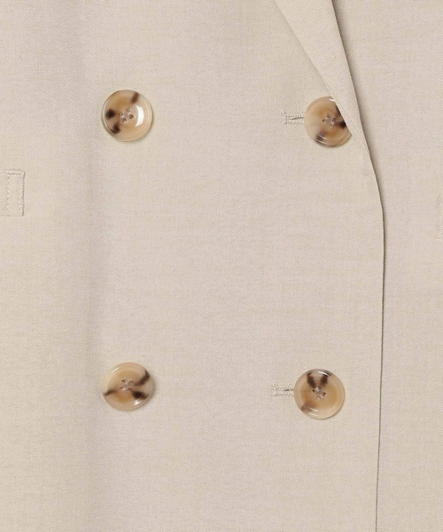 LEPSIM（レプシィム）の「《リネンライクドライシリーズ》ルーズW長袖ジャケット　639000（テーラードジャケット・レディース・ブラック/ライトベージュ・FREE）」の11枚目の写真
