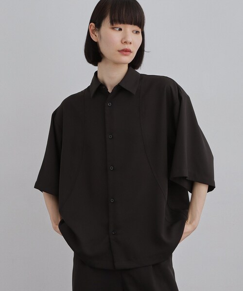 tk.TAKEO KIKUCHI(ティーケータケオキクチ)の「【UVカット/ストレッチ】NEUTRAXシリーズ 半袖シャツ(シャツ/ブラウス・メンズ・ブラウン系その他/ブラック/グレー・02/01/03)」の10枚目の写真
