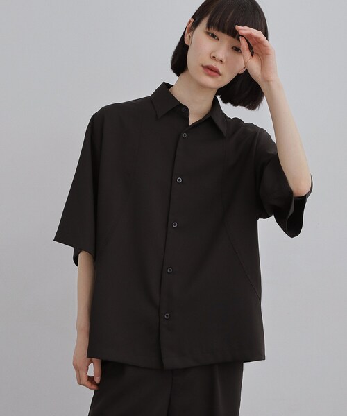 tk.TAKEO KIKUCHI(ティーケータケオキクチ)の「【UVカット/ストレッチ】NEUTRAXシリーズ 半袖シャツ(シャツ/ブラウス・メンズ・ブラウン系その他/ブラック/グレー・02/01/03)」の11枚目の写真