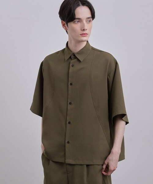 tk.TAKEO KIKUCHI(ティーケータケオキクチ)の「【UVカット/ストレッチ】NEUTRAXシリーズ 半袖シャツ(シャツ/ブラウス・メンズ・ブラウン系その他/ブラック/グレー・02/01/03)」の16枚目の写真