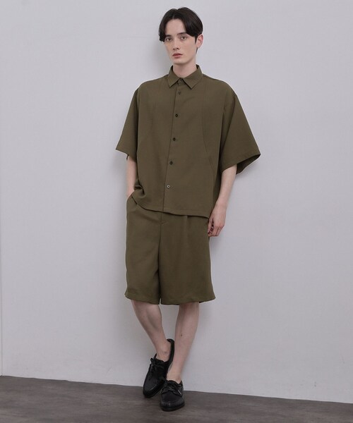 tk.TAKEO KIKUCHI(ティーケータケオキクチ)の「【UVカット/ストレッチ】NEUTRAXシリーズ 半袖シャツ(シャツ/ブラウス・メンズ・ブラウン系その他/ブラック/グレー・02/01/03)」の18枚目の写真