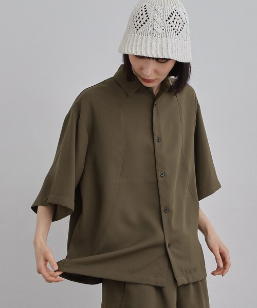 tk.TAKEO KIKUCHI(ティーケータケオキクチ)の「【UVカット/ストレッチ】NEUTRAXシリーズ 半袖シャツ(シャツ/ブラウス・メンズ・ブラウン系その他/ブラック/グレー・02/01/03)」の19枚目の写真