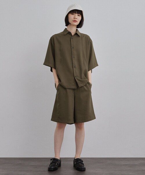 tk.TAKEO KIKUCHI(ティーケータケオキクチ)の「【UVカット/ストレッチ】NEUTRAXシリーズ 半袖シャツ(シャツ/ブラウス・メンズ・ブラウン系その他/ブラック/グレー・02/01/03)」の20枚目の写真