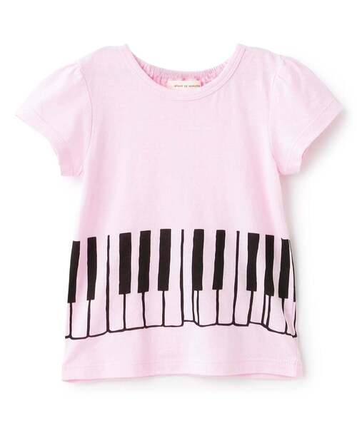 sense of wonder（センスオブワンダー）の「ピアノ半袖Tシャツ（Tシャツ/カットソー・キッズ・ラベンダー/オフホワイト/ライトピンク・110cm/100cm/90cm/80ｃｍ/130cm/120cm）」の2枚目の写真