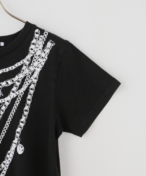anna sui nyc(アナ スイ エヌ ワイ シー)の「ANNA SUI NYC / アナスイエヌワイシー フェイクアクセサリープリントTシャツ(Tシャツ/カットソー・レディース・ブラック/ホワイト・FREE)」の8枚目の写真
