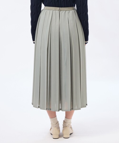 MACKINTOSH PHILOSOPHY(マッキントッシュ フィロソフィー)の「【WEB&一部店舗限定】【WILLINGHAM SKIRT(ウィリングハムスカート)】トリプルプリーツ(スカート・レディース・ブルー系その他3/ダークネイビー・38/36)」の7枚目の写真