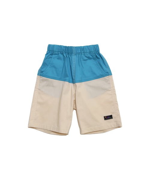 DILASH（ディラッシュ）の「【綿混】バイカラー クライミング ショーツ（その他パンツ・キッズ・ベージュ/ターコイズブルー・100/110）」の2枚目の写真