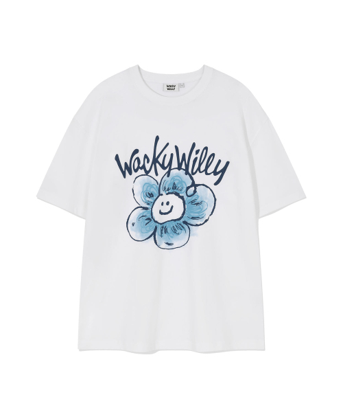 Wacky WiLLy(ワッキーウィリー)の「ビッグリリー半袖Tシャツホワイト(Tシャツ/カットソー・レディース・その他・SMALL/MEDIUM/LARGE/X-LARGE/X-SMALL)」の1枚目の写真